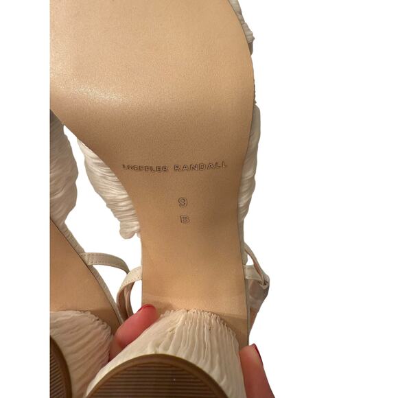 Loeffler Randall Wpmen's Pearl Reed Pleated Twist Heels Size 9B - Picture 8 of 9